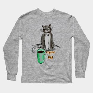 Coffee Kat Long Sleeve T-Shirt